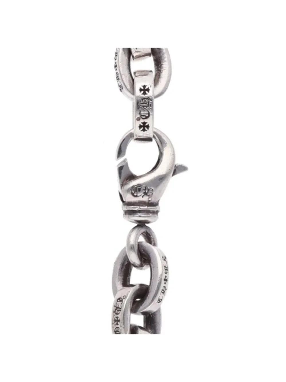 Chrome Hearts Large Paper Large Chain Silver Bracelet